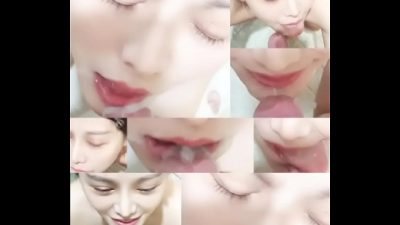 Phim sex em gái say mê bú cặc bạn trai trong phòng tắm