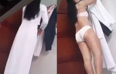 Con Trai Núp Ngầm Giường Quay Lén Mẹ Giáo Viên Thay Áo Dài